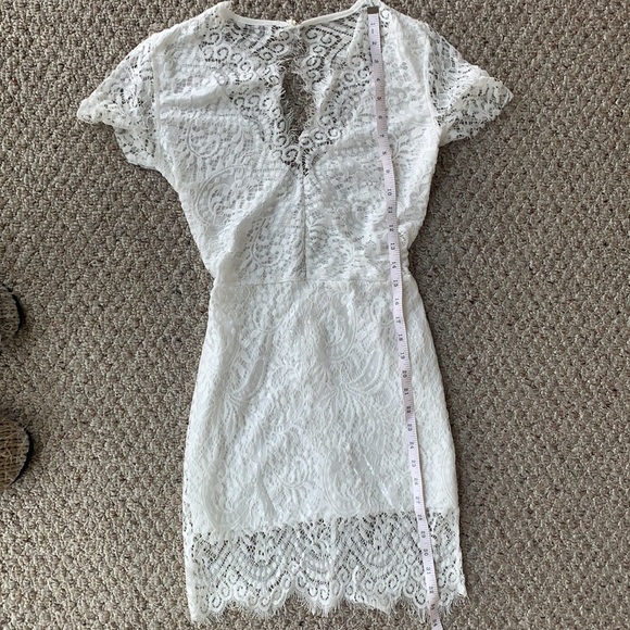 White Lace Dress, M - Picture 8 of 9